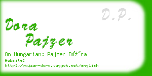 dora pajzer business card